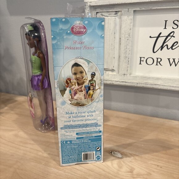 NEW in BOX Water & Ballerina Disney Mattel Fashion Girls Toy Doll Princess Tiana - Picture 8 of 9